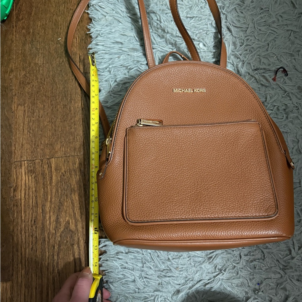 Michael Kors Brown Leather Backpack